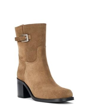 STAUD Brooklyn Leather Ankle Boot - Brown
