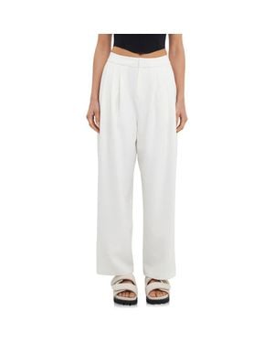 Grey Lab High Waist Balloon Pants - White
