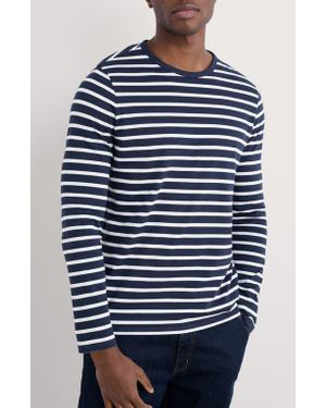 Seasalt Cornwall Sailor Stripe Long Sleeve T-Shirt - Blue