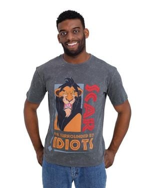 Disney Lion King Scar Short Sleeve T-Shirt - Blue