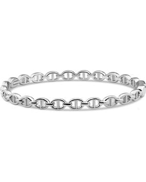 DEVATA Mariner Anchor Bangle Bracelet - Metallic