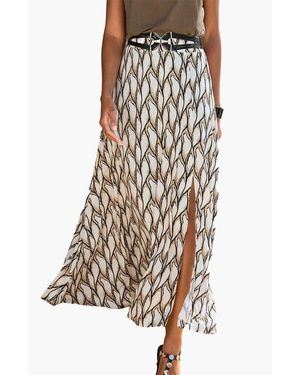 Lascana Side Slit Maxi Skirt - Multicolor