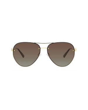 Kurt Geiger 60Mm Gradient Polarized Pilot Sunglasses - Multicolor