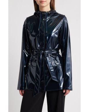 Rains Curve Waterproof Rain Jacket - Blue