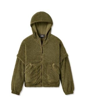 UGG Mariella Uggfluff Zip Hoodie - Green