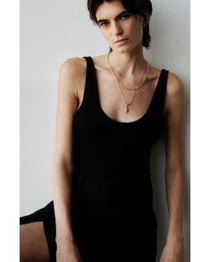 KLOTO Mono Two-Tone Chain Necklace - Black