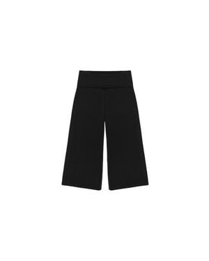 Oddli Cropped Gaucho - Black