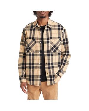 PacSun Brendo Plaid Button-Up Shirt - Brown