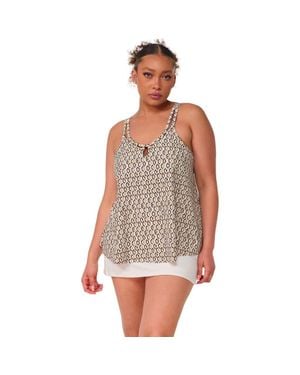 Sunsets Escape Sadie Tankini Swimsuit Top - Brown