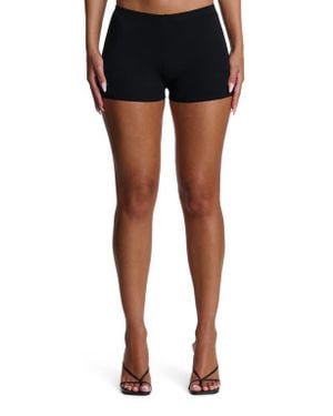 Naked Wardrobe Stretch Knit Hotpants - Black
