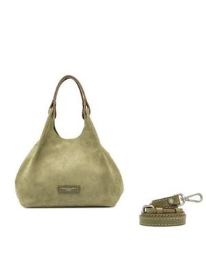 Gianni Chiarini Dua Leather Mini Hobo Bag - Green