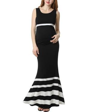 Kimi + Kai Cortana Maternity Mermaid Maxi Dress - Black