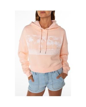 Roxy Breakwater Fleece Graphic Hoodie - Gray