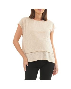 Ripe Maternity Jazmin Nursing Tee - Natural