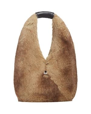 Apparis Colette Faux Mink Ring Bag - Brown