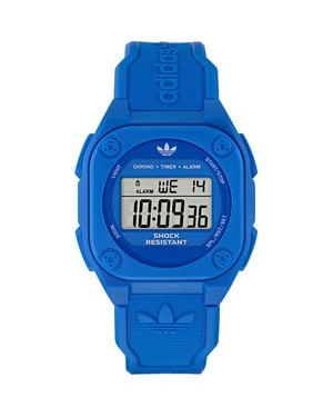 adidas City Tech 4 Silicone Strap Watch, 42Mm - Blue