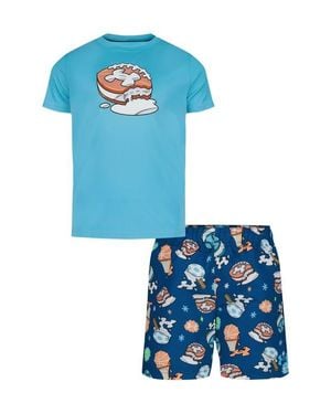 Under Armour Kids' Ice Cream Rashguard & Swim Trunks Set - Blue