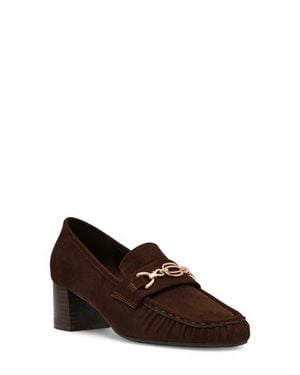 Anne Klein Akkarin Faux Leather Loafer Pump - Brown