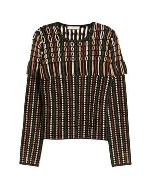 Ulla Johnson Maga Open Knit Sweater - Black