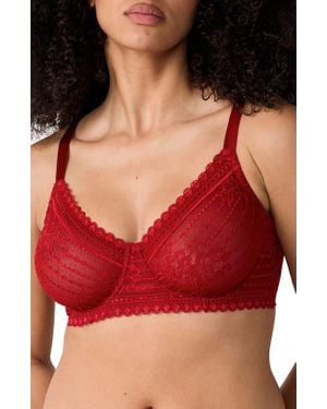 Etam Panama Underwire Minimizer Bra - Red