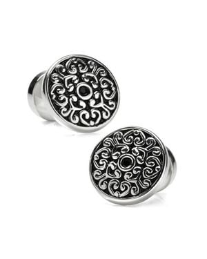 Cufflinks Inc. Filigree Round Cuff Links - Black