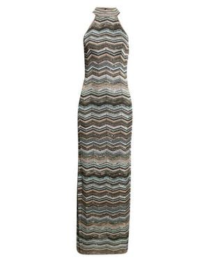 Missoni Sequin Metallic Jacquard Maxi Sweater Dress - Multicolor