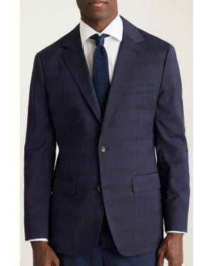 Bonobos Jetsetter Plaid Virgin Wool Suit Jacket - Blue