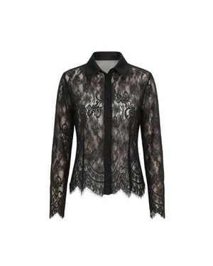 Monlicia Lace Shirt - Black