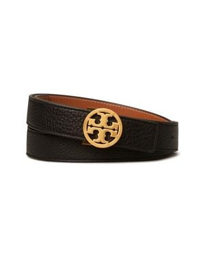 Tory Burch Miller 1-Inch Reversible Logo Belt - Black