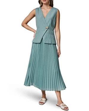 green long sleeve dress casual dress woman Maxi linen dress long sleeve dress in dark green (5 –  Xiaolizi main image 1