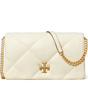 Tory Burch Kira Diamond Quilt Crossbody - Natural