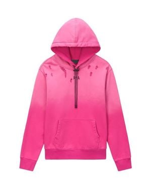 RTA Dion Distressed Hoodie - Pink