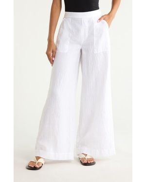 Frank & Eileen Madeline Wide Leg Pants - White