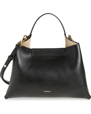 REE PROJECTS Medium Elieze Leather Shoulder Bag - Black