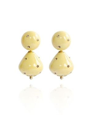 Saule Label Nina Jet Earrings - Metallic