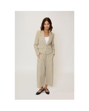Central Park West Rose Dickey Blazer - Natural