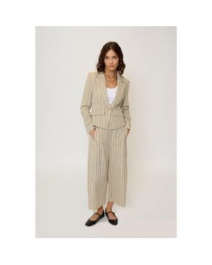 Central Park West Rose Dickey Blazer - Natural