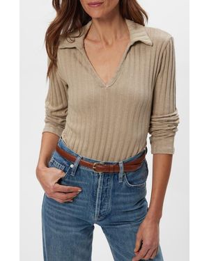 Michael Stars Liyah Long Sleeve Top - Blue