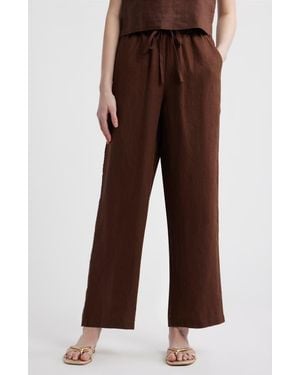 Rails Emmie Linen Drawstring Pants - Brown