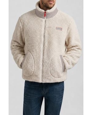 HUNTER Aurthur Faux Shearling Jacket - Natural