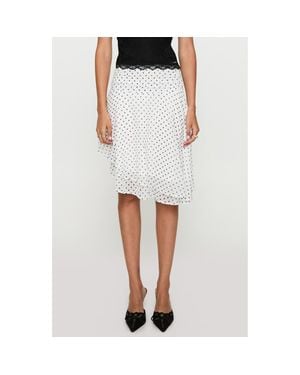 Princess Polly Layered Asymmetric Skirt - White