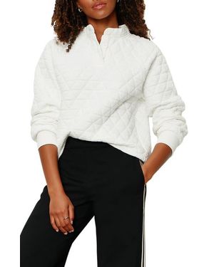 Sanctuary Quilted Sweatshirt - White