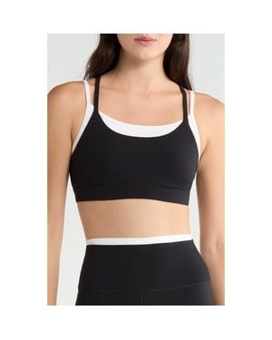 Splits59 Elliah Airweight Double Layer Sports Bra - Black