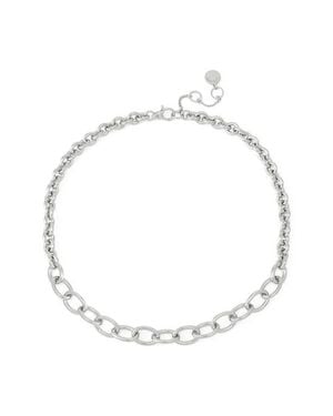 AllSaints Mixed Link Chain Necklace - White