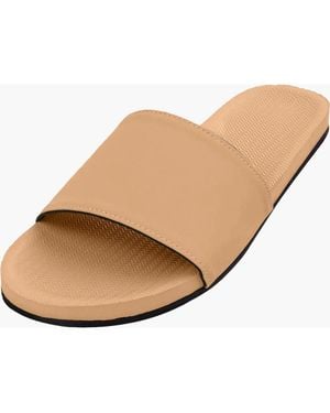 indosole Responsibly-Made Tire Sole Slide Sandals - Natural