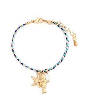 Panacea Cord Charm Bracelet - Metallic