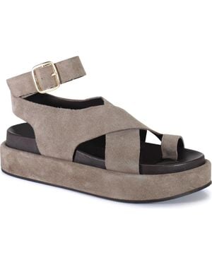 Diba True Sugar Fix Platform Sandal - Brown