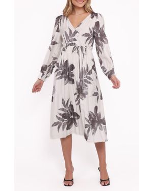 pierre floral long sleeve lace midi dress petal & pup Petal & Pup Pierre Floral Long Sleeve Lace Midi Dress