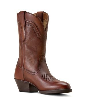 Ariat Easton R Toe Western Boot - Brown