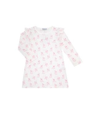 Nellapima Puppy Love Print Playtime Dress - White